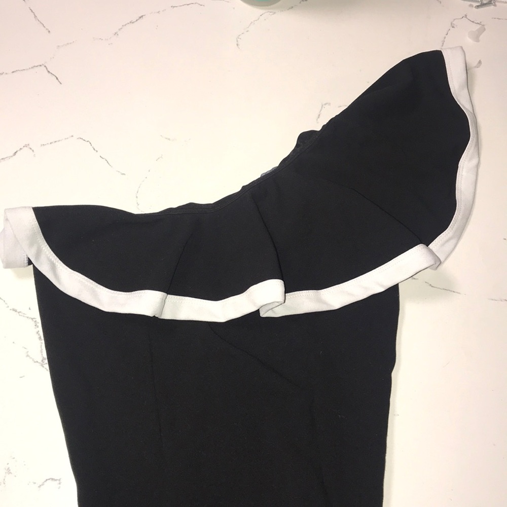 Black off shoulder onesie